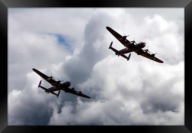 Avro Tail Chase  Framed Print by J Biggadike