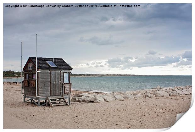  Avon Beach, Mudeford, Dorset Print by Graham Custance