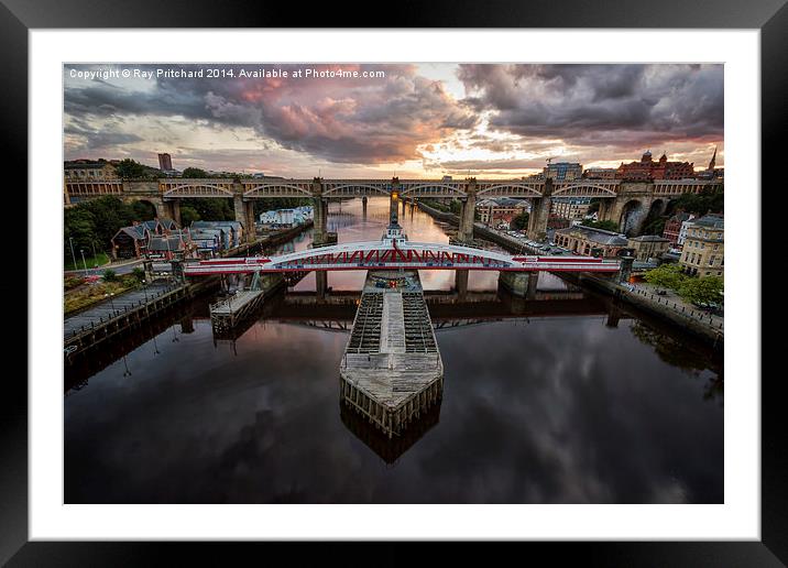  River Tyne Framed Mounted Print by Ray Pritchard
