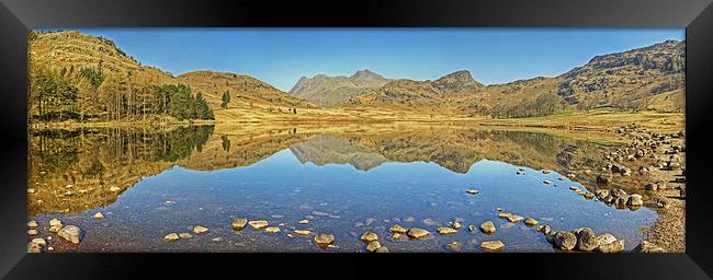  A Lakeland Panorama Framed Print by Jamie Green