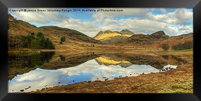  The Pikes Reflected Framed Print by Jamie Green