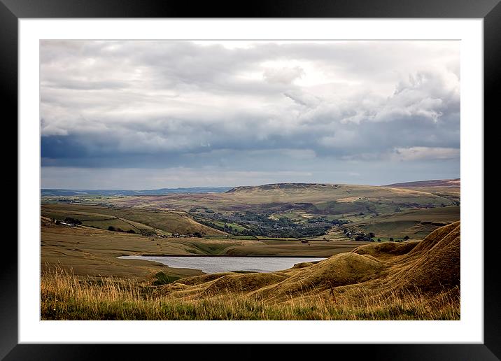  Over Marsden Moor Framed Mounted Print by richard downes