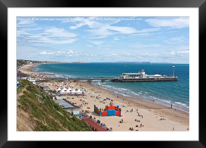  Bournemouth Framed Mounted Print by Graham Custance