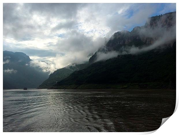  Morning on the Yangtze Print by Liam Sims
