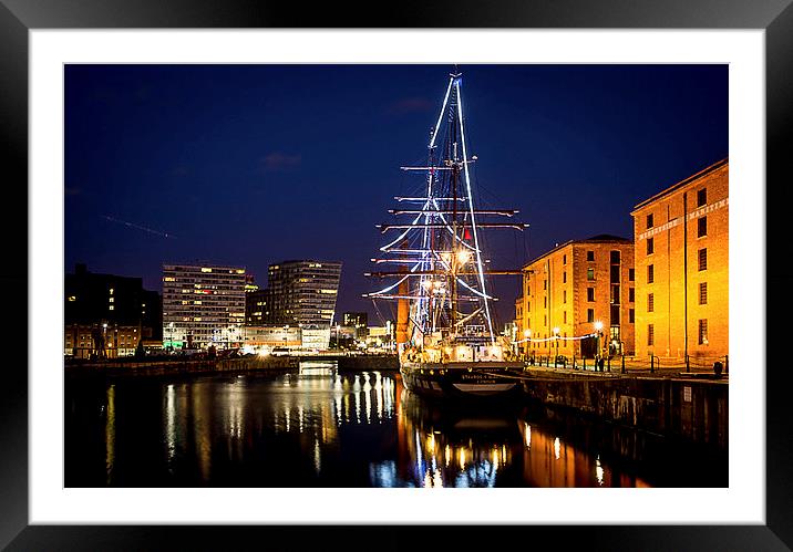 Liverpool's Midnight Serenade Framed Mounted Print by Mike Shields