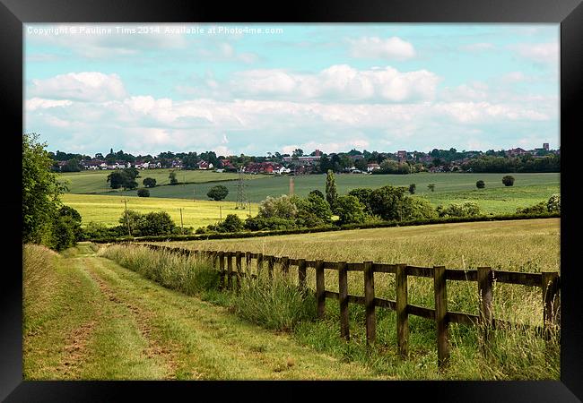 The View from Epping Upland to Epping Essex UK Framed Print by Pauline Tims