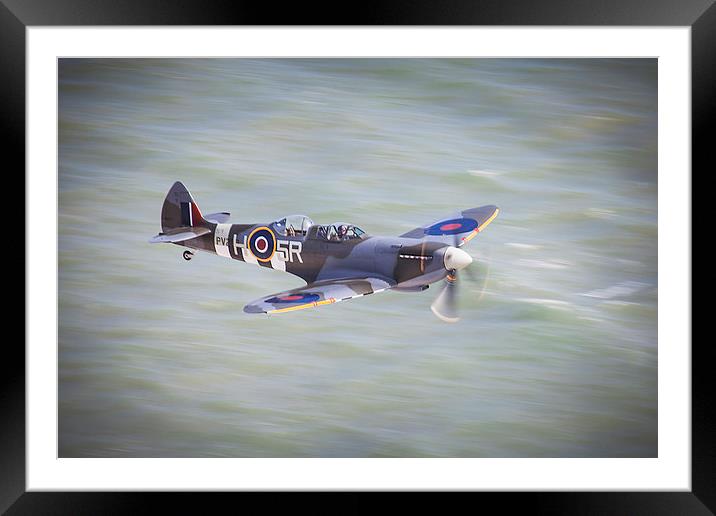 Spitfire pass Framed Mounted Print by Rose Atkinson