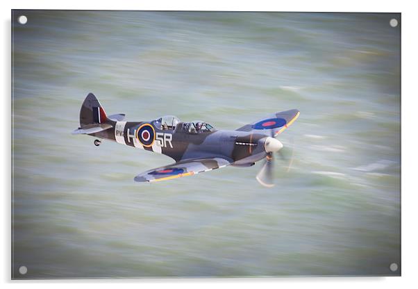 Spitfire pass Acrylic by Rose Atkinson