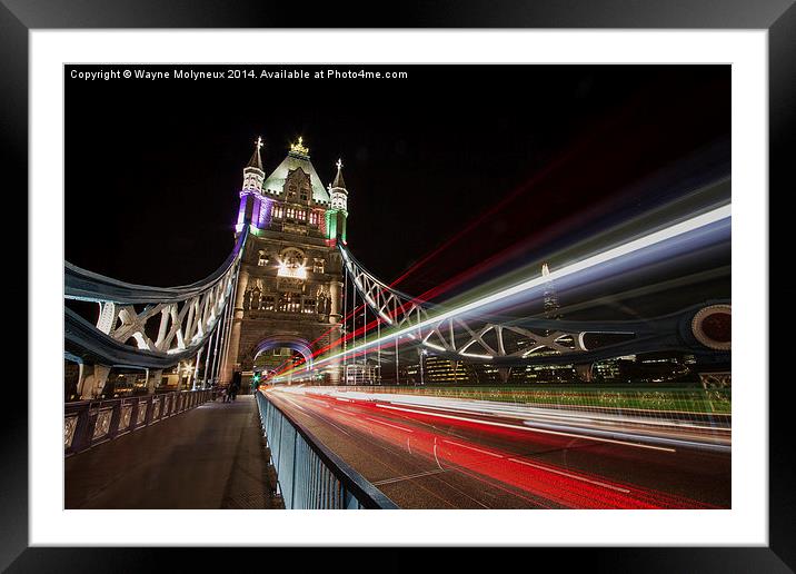  Tower Bridge London Framed Mounted Print by Wayne Molyneux