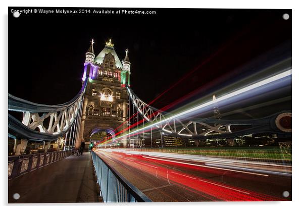  Tower Bridge London Acrylic by Wayne Molyneux