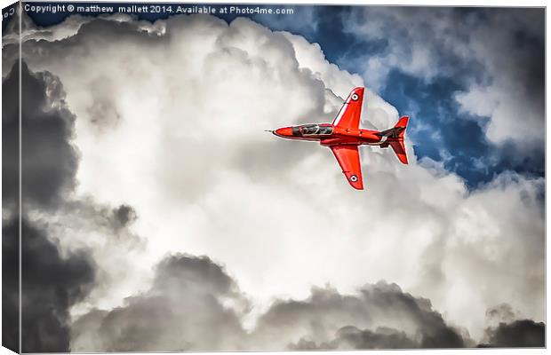  Red Arrow leaves the Pack Canvas Print by matthew  mallett
