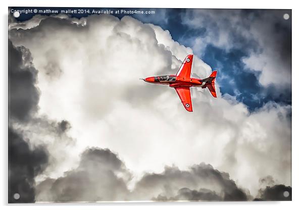 Red Arrow leaves the Pack Acrylic by matthew  mallett