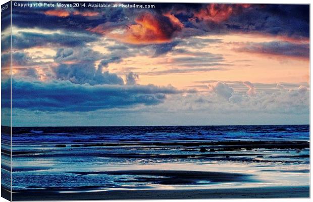  Storm Clouds Rolling In  Canvas Print by Pete Moyes