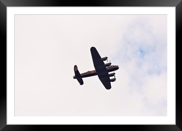 Lancaster Bomber Framed Mounted Print by Jack Jacovou Travellingjour