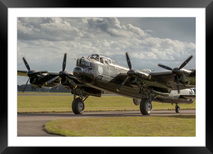 The Canadian Avro Lancaster Framed Mounted Print by Simon Johnson