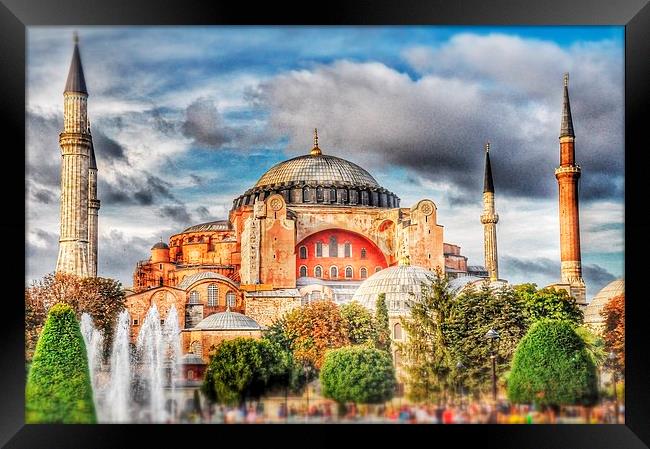  Hagia Sophia Istanbul Framed Print by Scott Anderson