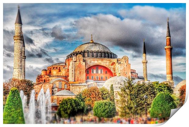  Hagia Sophia Istanbul Print by Scott Anderson