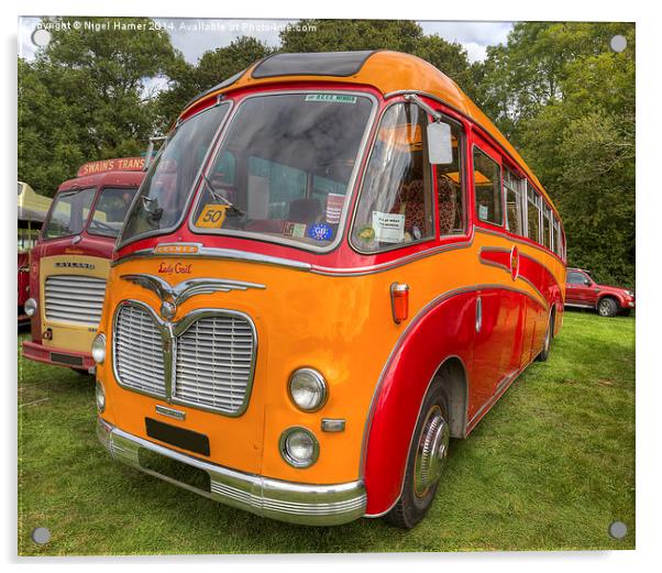 Commer Avenger Coach Acrylic by Wight Landscapes