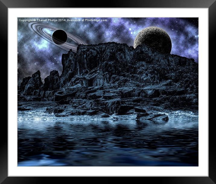  Space fantasy art Framed Mounted Print by Thanet Photos