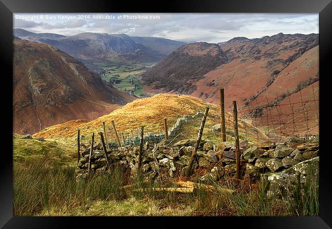  View From Eagle Crag Framed Print by Gary Kenyon