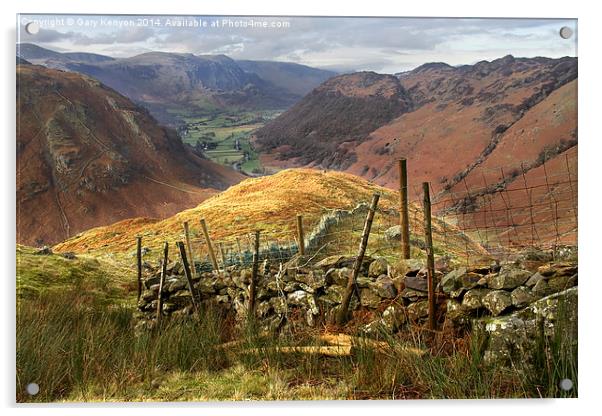  View From Eagle Crag Acrylic by Gary Kenyon