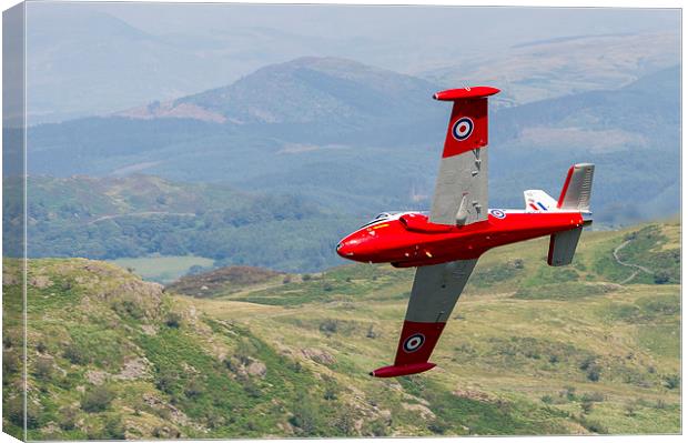  Jet Provost at the Mach Loop Canvas Print by Chris Hulme