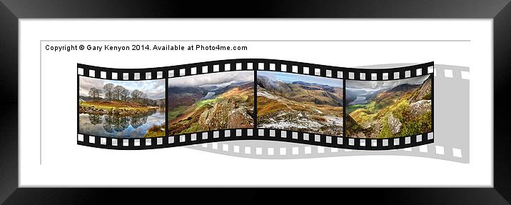  Lake District Negative Film Framed Mounted Print by Gary Kenyon