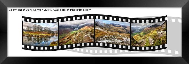  Lake District Negative Film Framed Print by Gary Kenyon