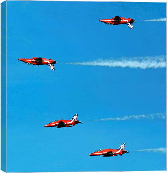  Red Arrows inverse Canvas Print by eric carpenter