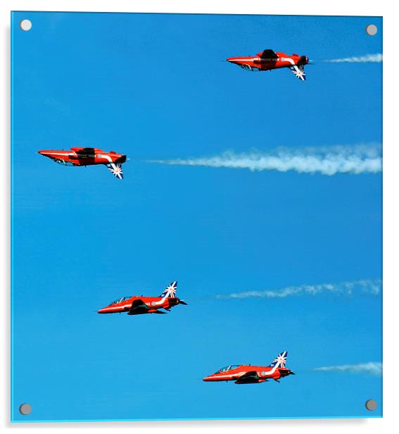  Red Arrows inverse Acrylic by eric carpenter