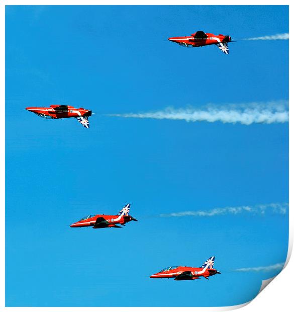  Red Arrows inverse Print by eric carpenter