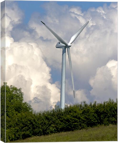 Wind Turbine Canvas Print by Mike Gorton