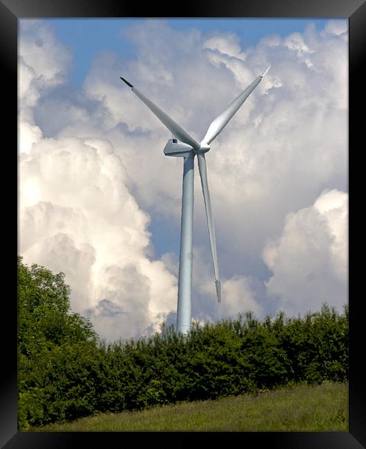 Wind Turbine Framed Print by Mike Gorton
