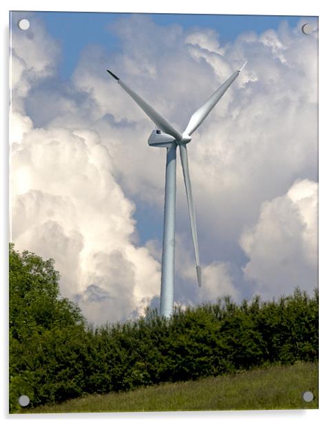 Wind Turbine Acrylic by Mike Gorton