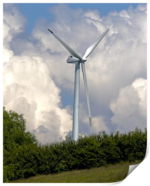 Wind Turbine Print by Mike Gorton