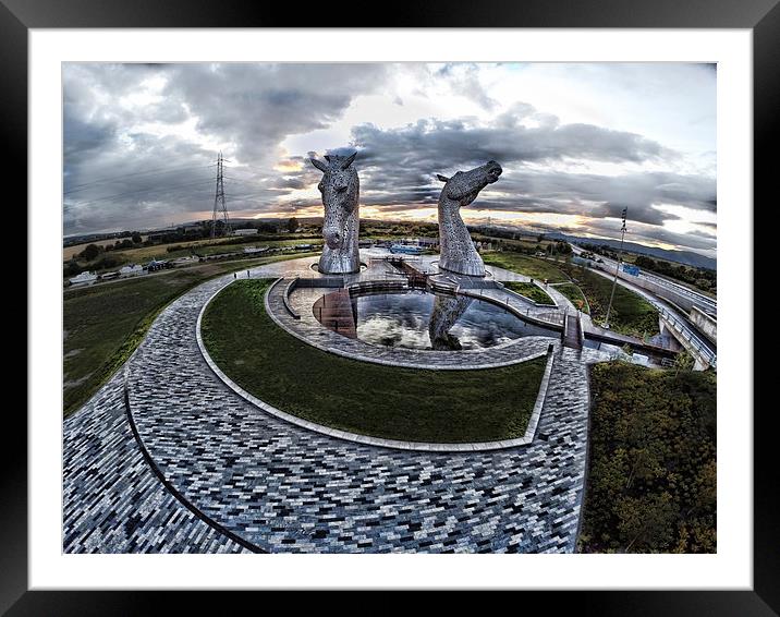  The Kelpies Framed Mounted Print by Garry Quinn