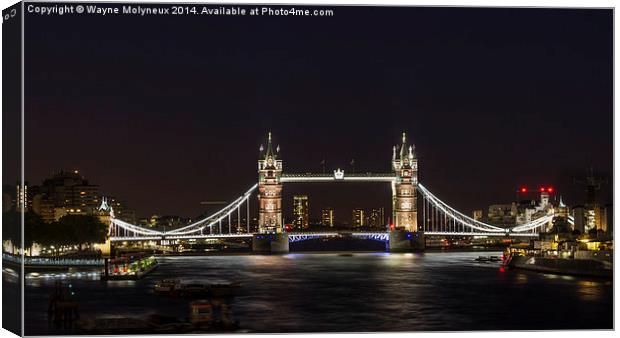  Tower Bridge London Canvas Print by Wayne Molyneux