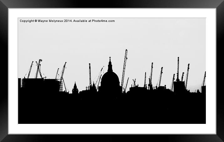 St Pauls Cathedral Framed Mounted Print by Wayne Molyneux