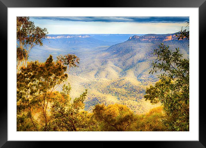 Valley Glimpse Framed Mounted Print by Peta Thames