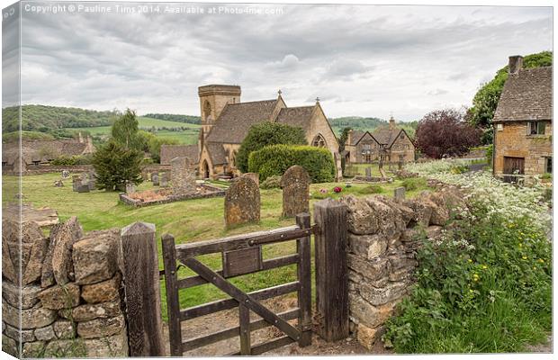  Snowshill, Gloucestershire,England Canvas Print by Pauline Tims