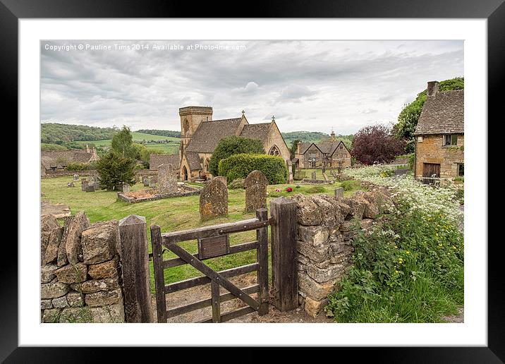  Snowshill, Gloucestershire,England Framed Mounted Print by Pauline Tims