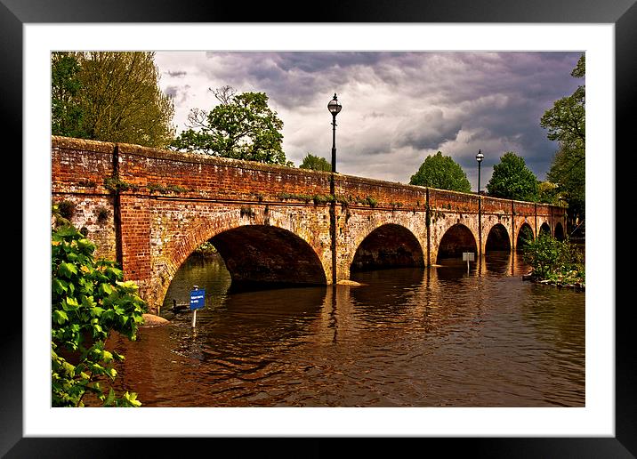 Tramway bridge river Avon Framed Mounted Print by Jack Jacovou Travellingjour
