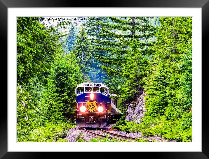 The Rocky Mountaineer 2 Framed Mounted Print by Judith Lightfoot