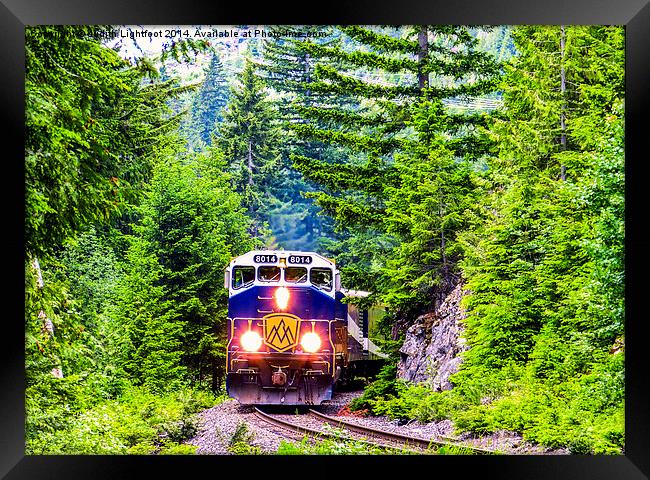 The Rocky Mountaineer 2 Framed Print by Judith Lightfoot