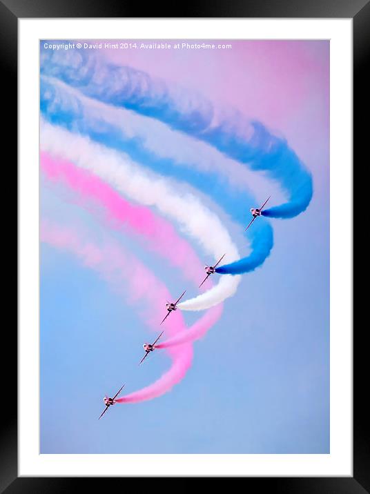  Red Arrows Framed Mounted Print by David Hirst