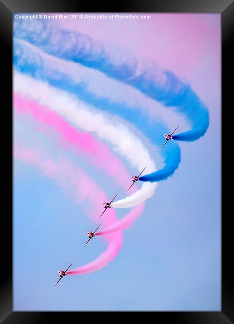  Red Arrows Framed Print by David Hirst