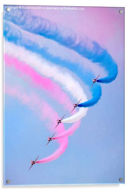  Red Arrows Acrylic by David Hirst