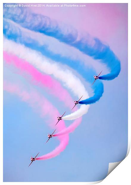  Red Arrows Print by David Hirst