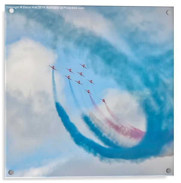  Red arrows display Acrylic by David Hirst