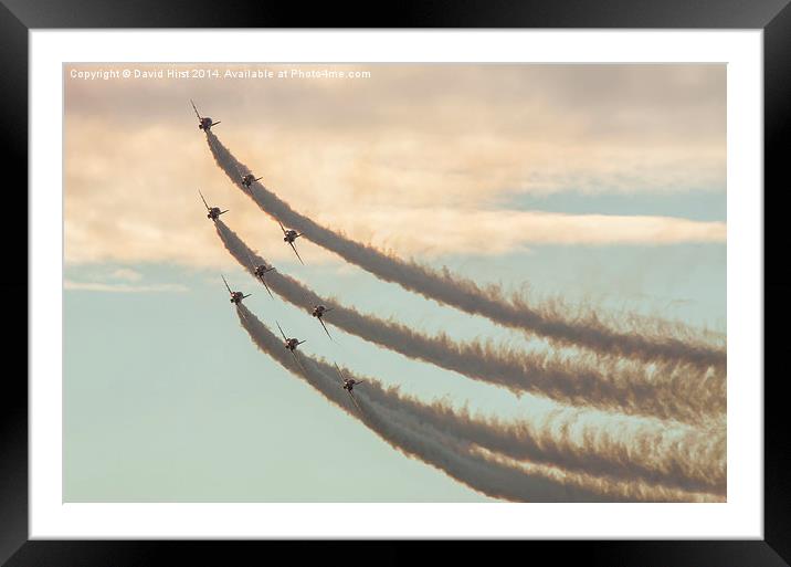  The red arrows Framed Mounted Print by David Hirst